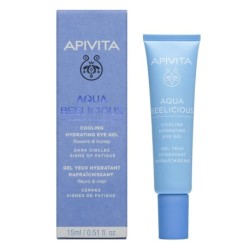 Apivita Aqua Beelicious Ενυδατικό Gel Ματιών κατά των Μαύρων Κύκλων με Υαλουρονικό Οξύ & Βιταμίνη C 15ml