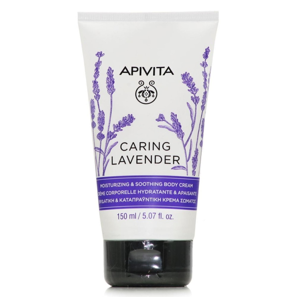 Apivita Caring Lavender Ενυδατική Κρέμα Σώματος με Άρωμα Λεβάντα για Ευαίσθητες Επιδερμίδες 150ml