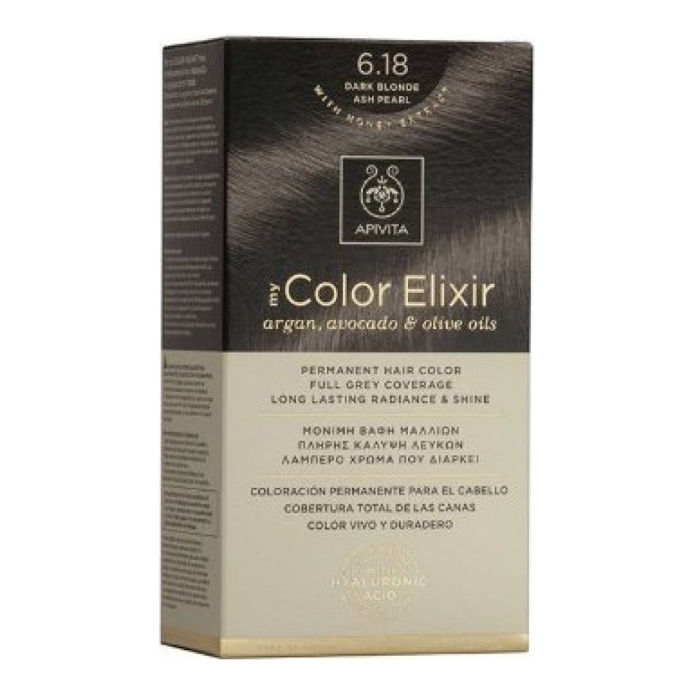 Apivita My Color Elixir 6.18 Ξανθό Σκούρο Σαντρέ Περλέ 125ml