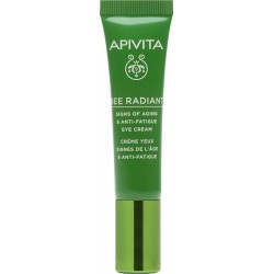 Apivita Bee Radiant White Peony & Patented Propolis Αντιγηραντική Κρέμα Ματιών κατά των Μαύρων Κύκλων με Υαλουρονικό Οξύ 15ml