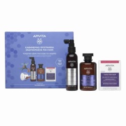 Apivita Rescue Hair Loss Kit Σετ Περιποίησης Μαλλιών κατά της Τριχόπτωσης με Σαμπουάν και Λοσιόν 3τμχ