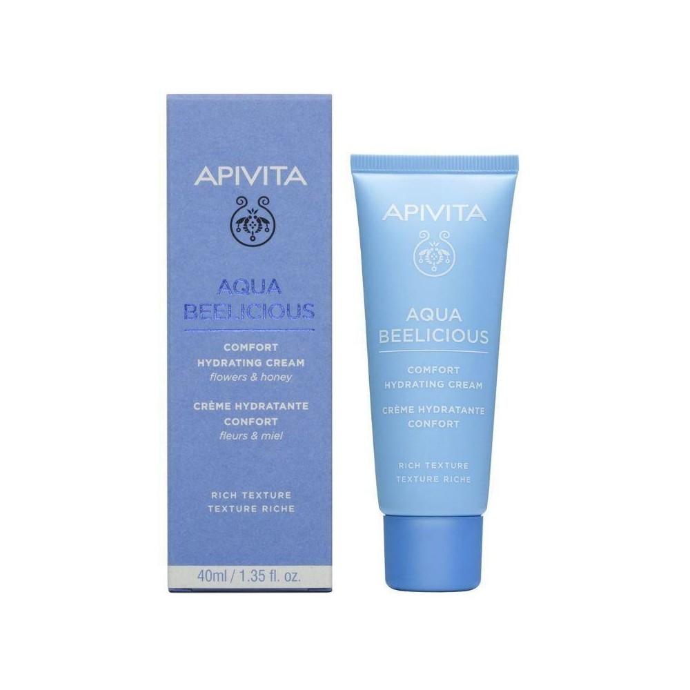 Apivita Aqua Beelicious Rich 24ωρο Ενυδατικό Gel Προσώπου με Υαλουρονικό Οξύ & Aloe Vera 40ml