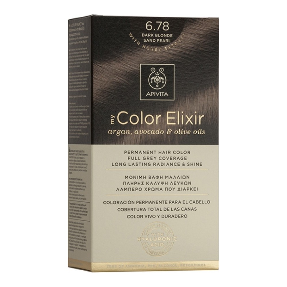 Apivita My Color Elixir 6.78 Ξανθό Σκούρο Μπεζ Περλέ 125ml