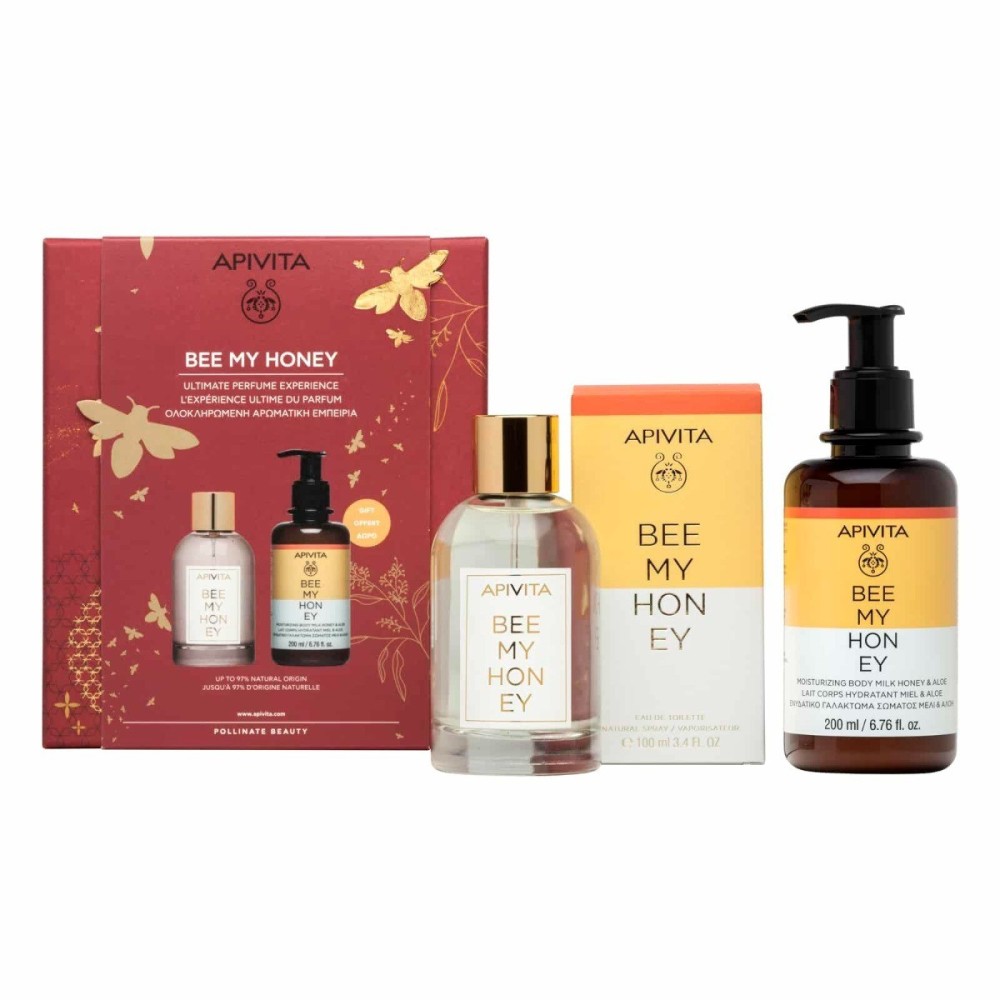 Apivita Bee My Honey Eau de Toilette 100ml & Body Milk 200ml