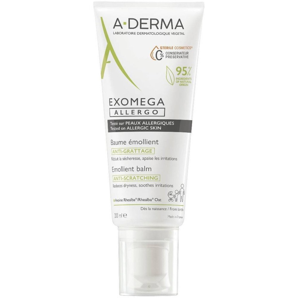 A-Derma Exomega Allergo Emollient Ενυδατικό Balm Σώματος για Ξηρές Επιδερμίδες 200ml