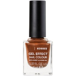 Korres Gel Effect Nail Colour Νο.66 Aegean Bronze Bερνίκι Νυχιών 11ml