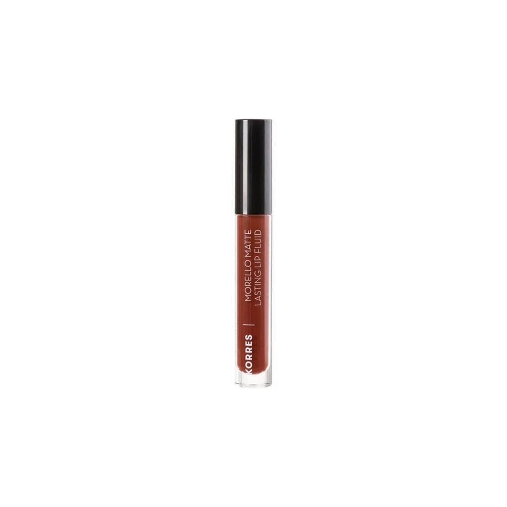 Korres Morello Matte Lasting Lip Fluid 60 Chestnut Ματ κραγιόν με κρεμώδη υφή 3.4ml