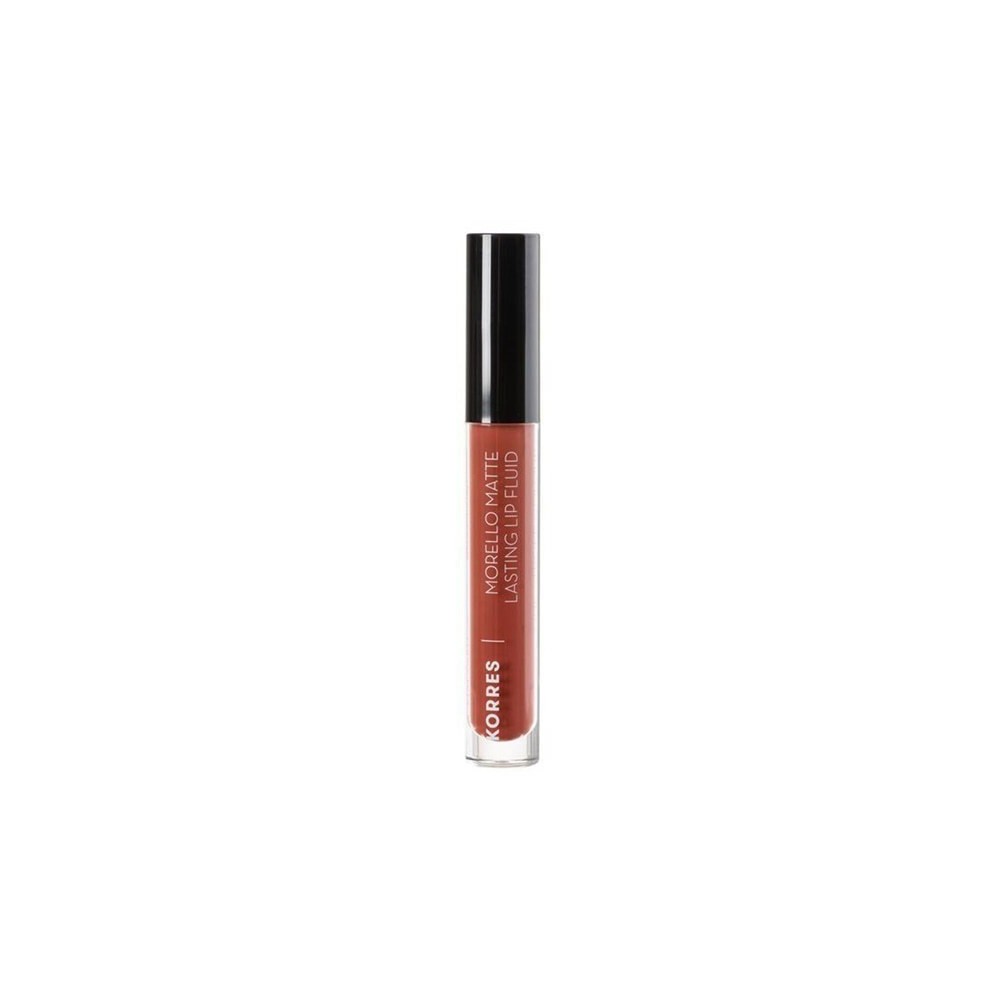 Korres Morello Matte Lasting Lip Fluid 58 Red Clay Ματ κραγιόν με κρεμώδη υφή 3.4ml