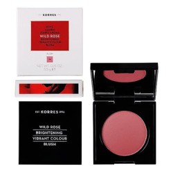 Korres Άγριο Τριαντάφυλλο Ρουζ Brightening Vibrant Colour Blush 24 Dusty Rose 5.5g