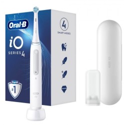 Oral-B iO Series 4 Ηλεκτρική Οδοντόβουρτσα με Θήκη Ταξιδίου Λευκή