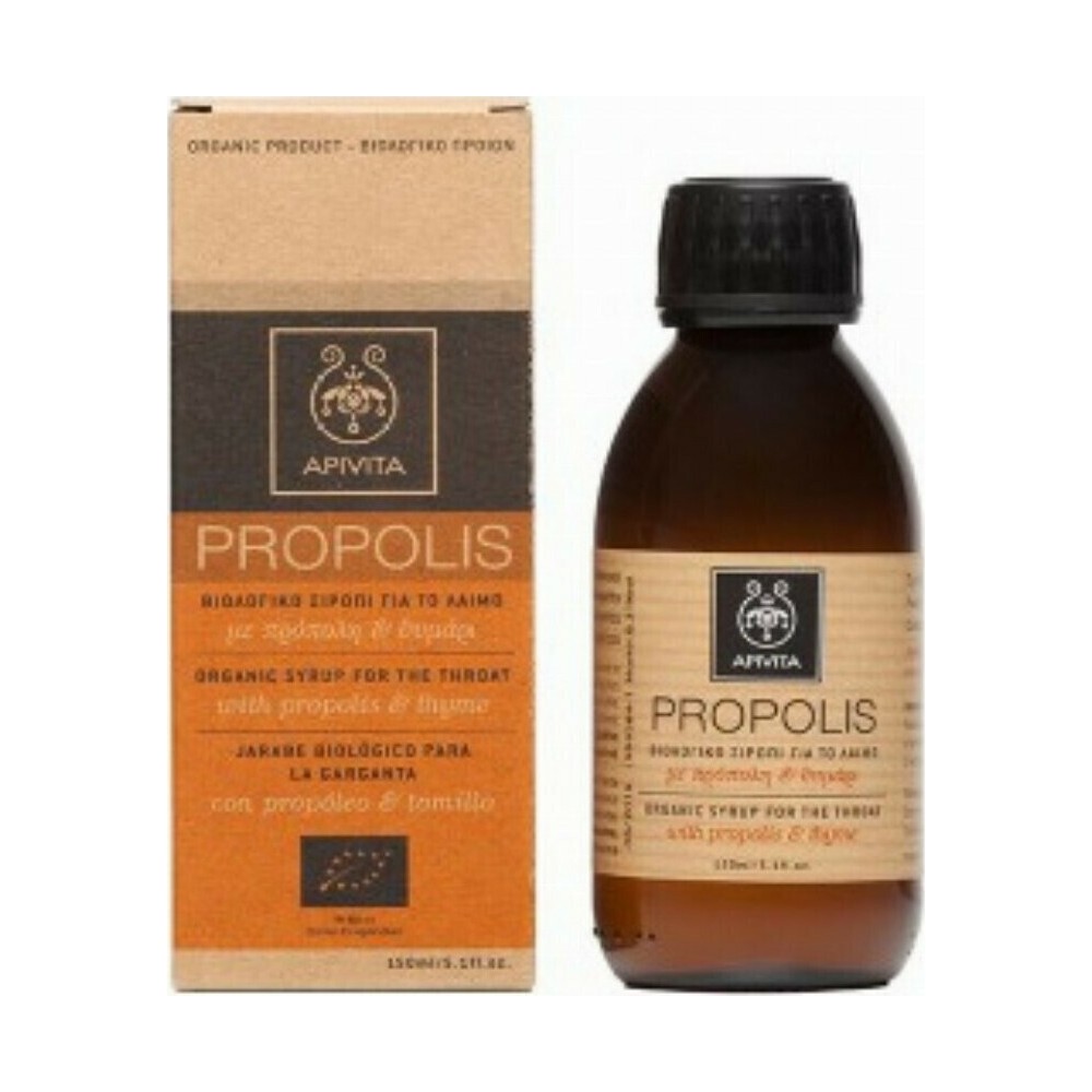 Apivita Propolis Βιολογικό Σιρόπι για το Λαιμό με πρόπολη & θυμάρι 150ml