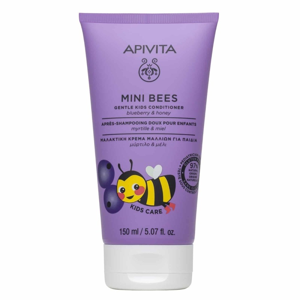 Apivita Mini Bees Conditioner Υποαλλεργικό Παιδικό Γαλάκτωμα Μαλλιών με Μέλι για Εύκολο Χτένισμα σε Μορφή Κρέμας 150ml