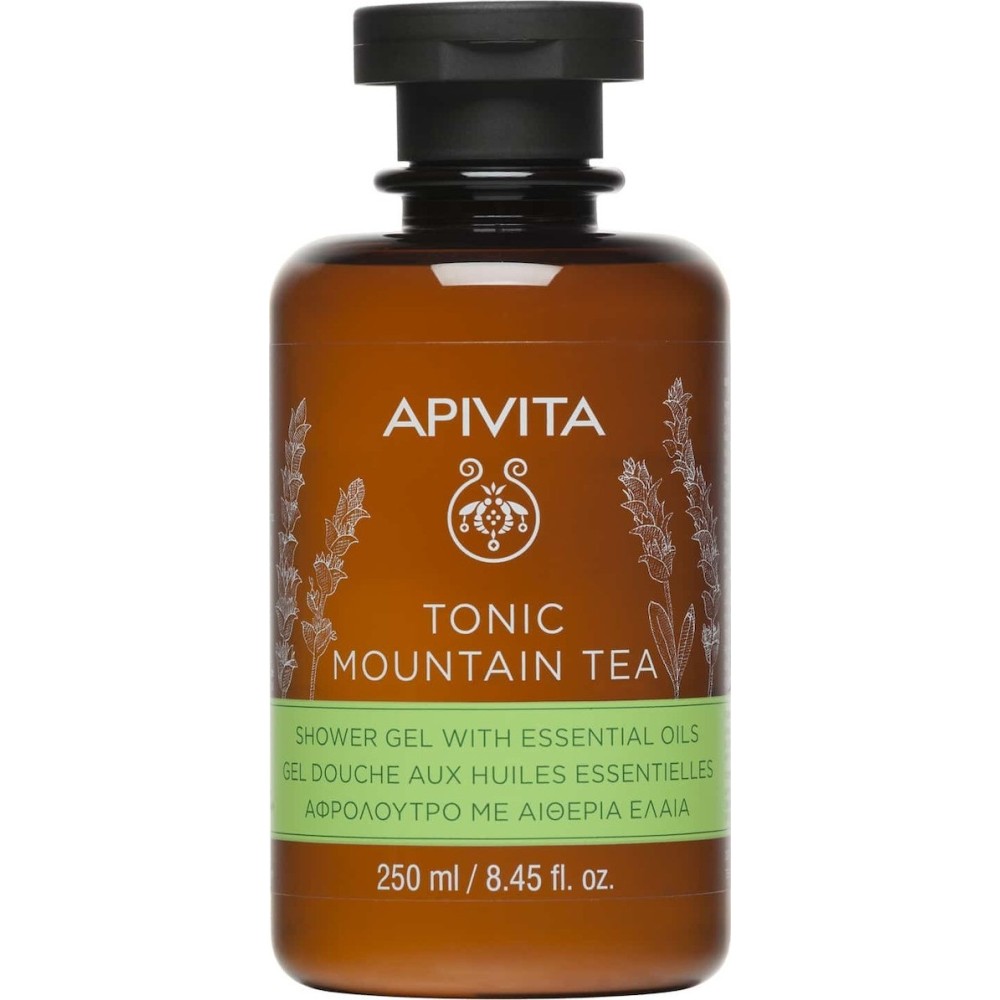 Apivita Tonic Mountain Tea Αφρόλουτρο σε Gel με Αιθέρια Έλαια 250ml