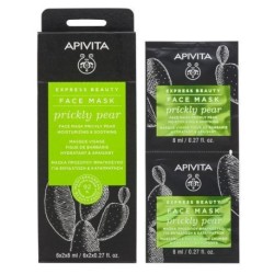 Apivita Express Beauty Prickly Pear Μάσκα Προσώπου για Ενυδάτωση 2τμχ 8ml