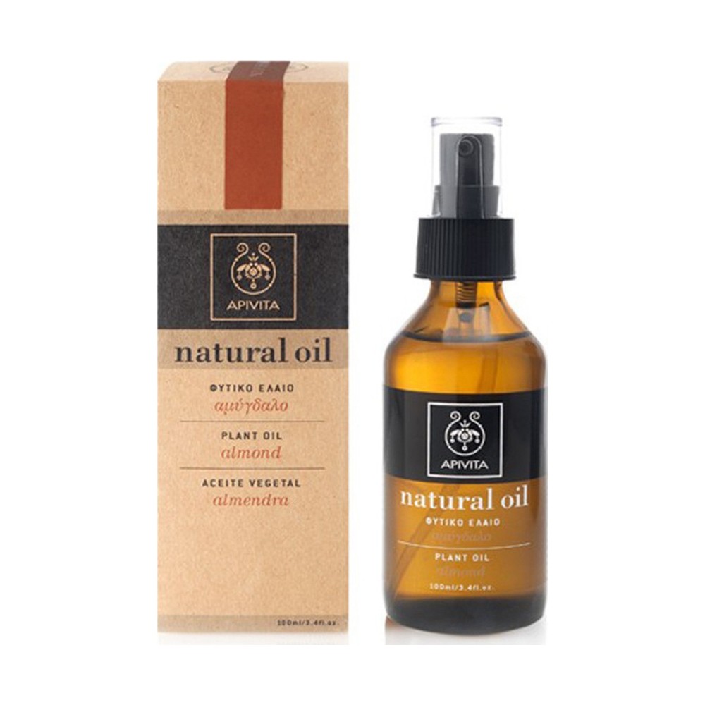 Apivita Natural Oil Βιολογικό Αμυγδαλέλαιο για Πρόσωπο και Σώμα 100ml