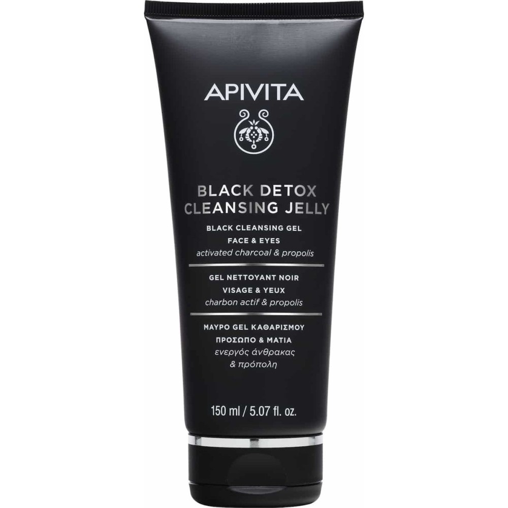 Apivita Gel Ντεμακιγιάζ Black Detox Cleansing Jelly 150ml